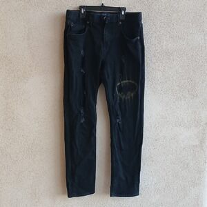 Stylish Black Distressed Skinny Jeans